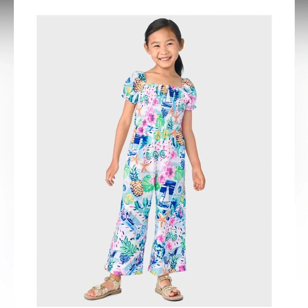Gymboree Colorful Floral Kids Jumpsuit